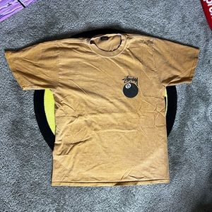Stussy 8 ball tee M mustard yellow